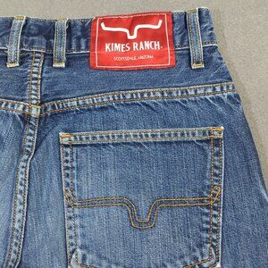 Kimes Ranch Jeans Men's 29x34 Fits 28x32 Blue Cal Straight Fit Made In USA